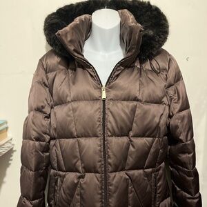Calvin Klein Puffer Coat w/ Detachable Hood Sz M
